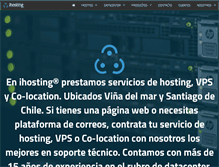Tablet Screenshot of ihosting.cl